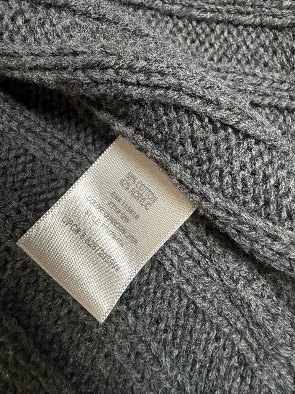 Metro 7 Charcoal Gray Ribbed Short-Sleeve Cardigan